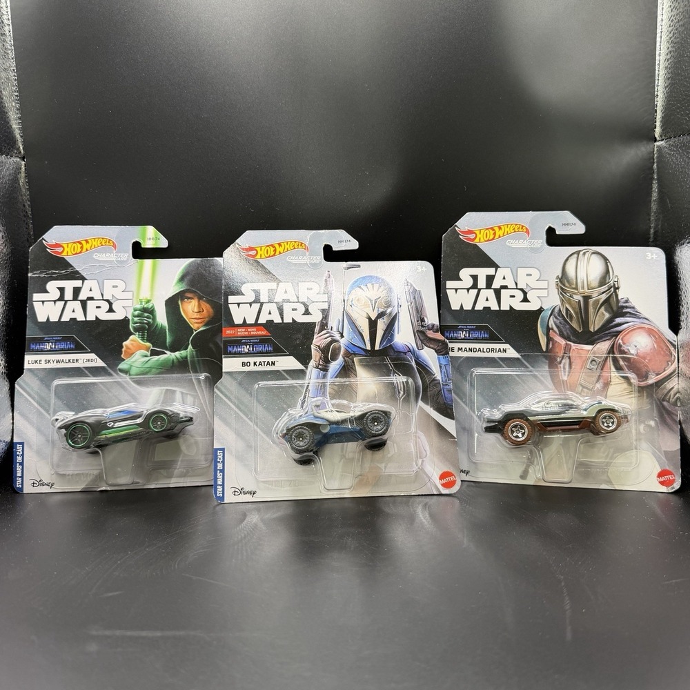Hot Wheels Star Wars The Mandalorian, Luke Skywalker, Bo Katan Set/3